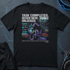 Task Completed, Seven new Tasks Unlocked T-Shirt