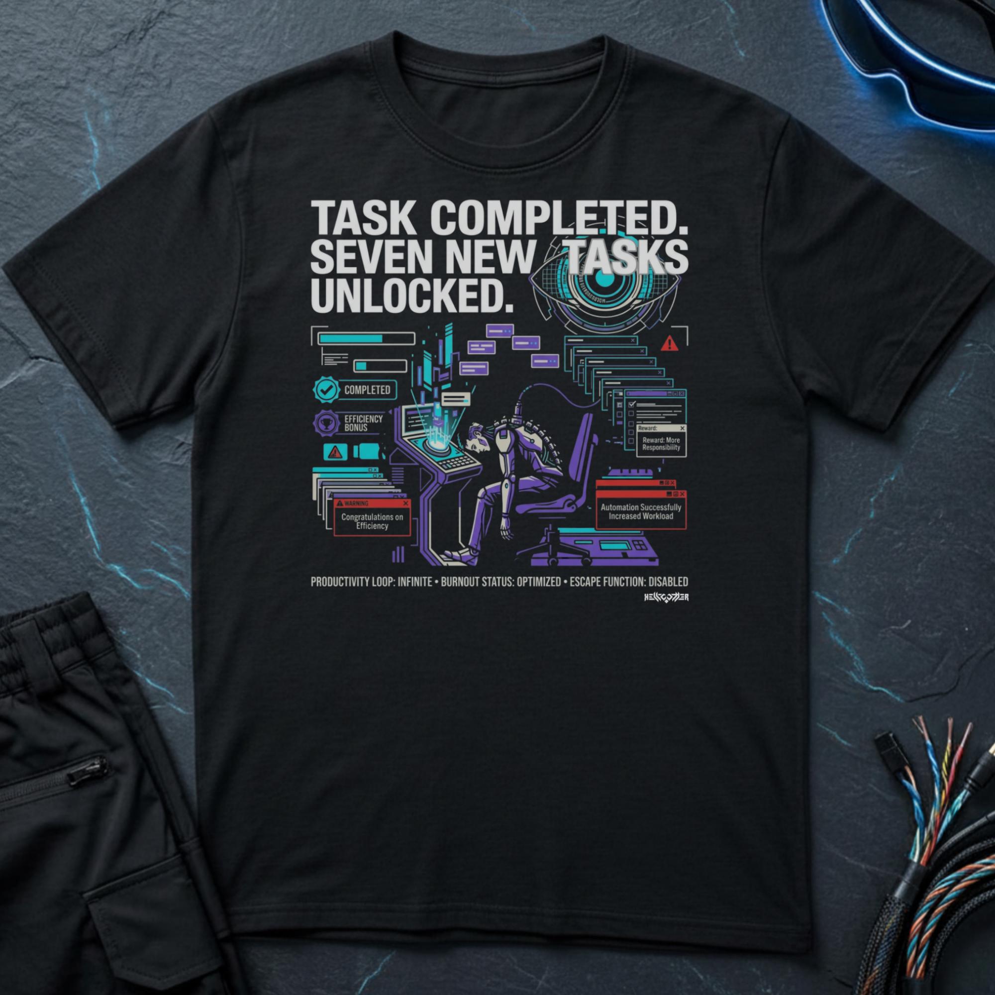 Task Completed, Seven new Tasks Unlocked T-Shirt