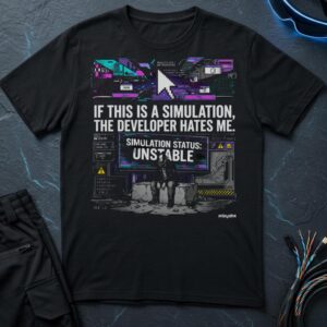 If This Is A Simulation, The Developer Hates Me T-Shirt