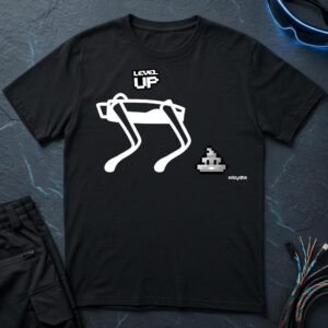 Robot Dog Level Up T-Shirt