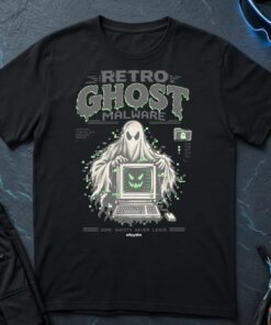 Retro Ghost Malware T-Shirt