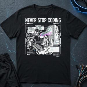 Never Stop Coding T-Shirt