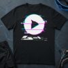 Glitchy Play Button T-Shirt