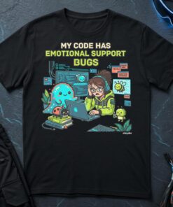 My Code Has Emotional Support Bugs T-Shirt